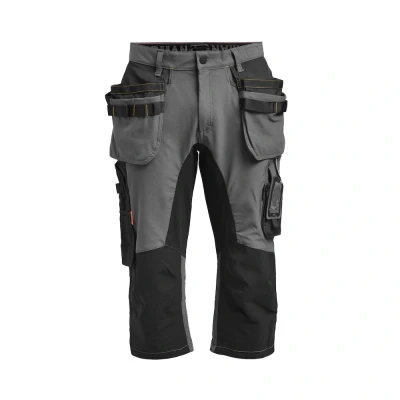 Afbeelding van Jobman 2195 Stretch Long Shorts HP 65219518 Donkergrijs/Zwart