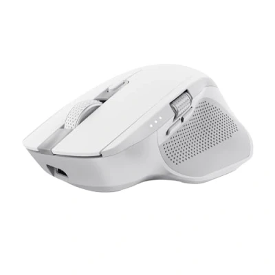 Image de Trust Ozaa+ Souris multi dispositifs pour droitiers optique 6 boutons sans fil 2.4 GHz, Bluetooth récepteur USB blanc