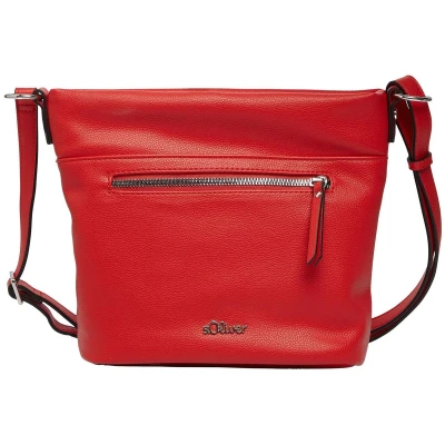 Afbeelding van s.Oliver Citymit LÄNGENVERSTELLBAREM Riemen UND Logodetail Schoudertas, Dames, Maat: One Size, Rot