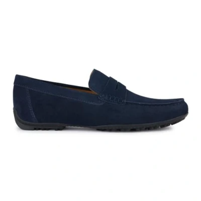 Afbeelding van Geox Mocassins, Heren, Maat: 41, Blau Leer
