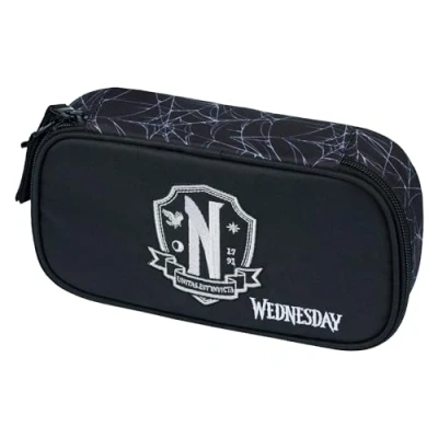 Afbeelding van Baagl School Etui Wednesday Nevermore 1 rits