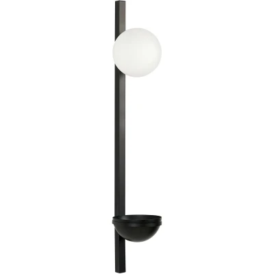 Afbeelding van Beliani ISABELLA Wandlamp bloempot Zwart IJzer