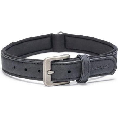 Afbeelding van Beeztees Balacron Ax Honden Halsband Kunstleer Zwart Nekomvang van tot x breedte: 38 48 cm 25 mm