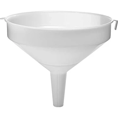 Afbeelding van Browin 350031 grote trechter, diameter 30 cm, inhoud 6 liter, veilige trechter voor alcohol, het vullen van flessen, wijn, bier, tincturen, wit