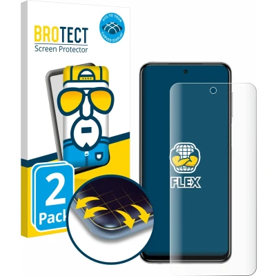 Afbeelding van BROTECT Screenprotector voor Xiaomi Redmi Note 9S / 9 Pro Folie Beschermfolie transparant volledig dekking (2 Stuks)