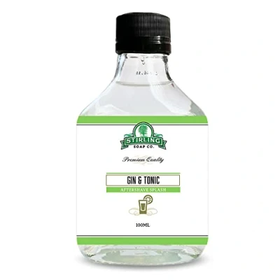 Afbeelding van Stirling Soap Co. after shave Gin &amp; Tonic on the rocks 100ml