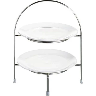 Afbeelding van ASA Selection Etagere / Serveertoren A Table Zilver ø 21 cm 2 Laags