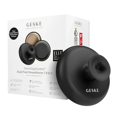 Afbeelding van GESKE Dual Foot Smoothener 9 in 1 Lime Pour pieds double face Pierre ponce &amp; verre nano cristallin des doux et lisses Élimination avancée callosités exfoliation