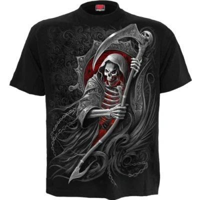 Afbeelding van Spiral Reaper&#039;S Portal Zwart T shirt, zwart.