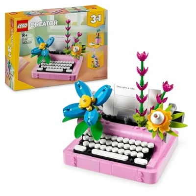 Image de LEGO® Creator 31169 La machine à écrire avec des fleurs