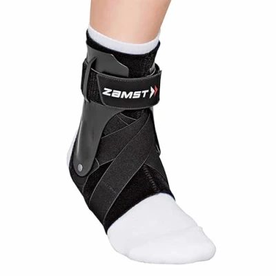Afbeelding van Zamst A2 DX Enkelbrace, stijf, stabilisatie, sterk, zwart, S links