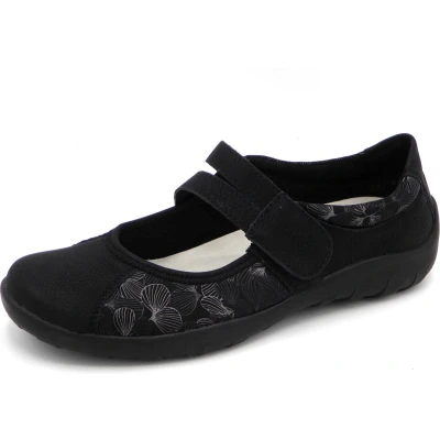 Afbeelding van Remonte Ballerina&#039;s met enkelbandjes, Dames, Maat: 36, Schwarz Leer