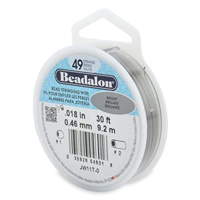 Afbeelding van Beadalon JW11T 0 49 strengen kralendraad 0,46 mm 30 ft (9,1 m) glanzend, 1 verpakking