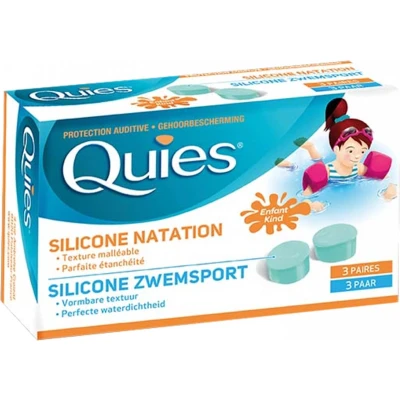 Afbeelding van Quies Oordoppen Zwemmen Kind Silic. 3 Paar
