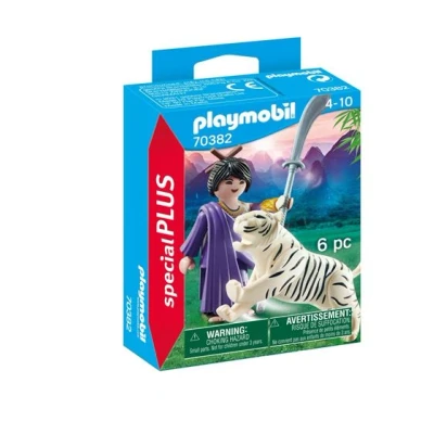 Image de Playmobil Special Plus 70382 Combattante ninja et tigre