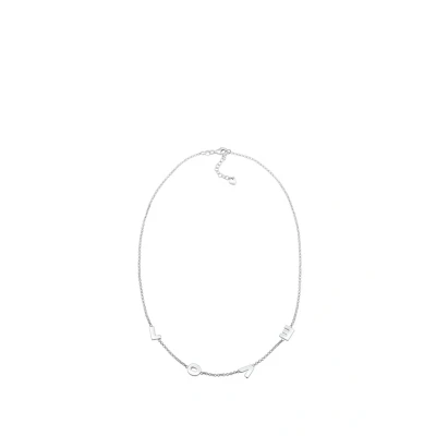 Afbeelding van Elli LOVE Wording Ketting silvercoloured, Dames, Maat: 40, Silver coloured