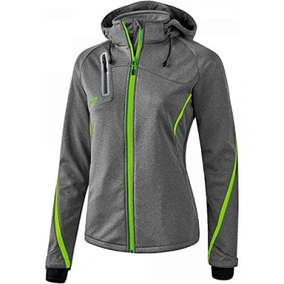 Afbeelding van Functioneel softshell jack dames grey melange/green gecko / 42