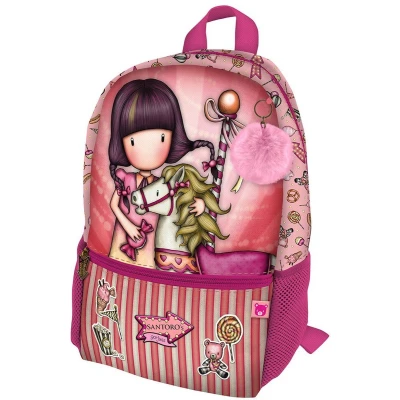 Afbeelding van Schoolrugzak Gorjuss Carousel Mini Zalm (26 x 34 11.4 cm)