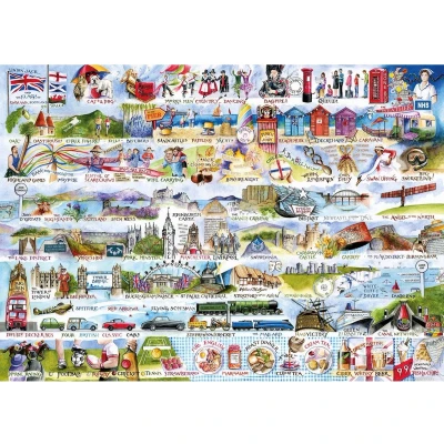 Afbeelding van Cream Teas &amp; Queuing Puzzel (1000 stukjes)
