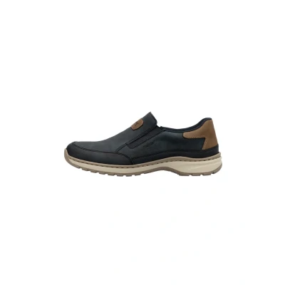 Afbeelding van Rieker Lage herensneakers 03365, Combi blauw 14., 42 EU Large