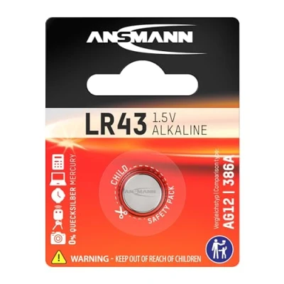Afbeelding van Ansmann Alkaline LR43 (1 Pcs., LR43), Batterijen