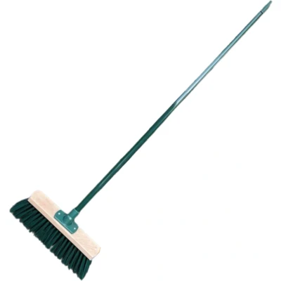 Afbeelding van Synx Tools bezem Groen Straatbezem / Buitenbezems Bezems met Steel 117 cm Buiten Veger