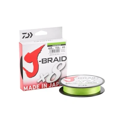 Afbeelding van Daiwa J Braid X8 Chartreusse Dyneema 0.13mm 300m Geel