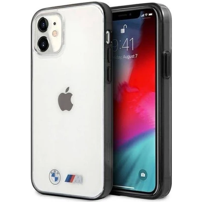 Afbeelding van BMW Case Apple iPhone 12 Mini Sandblast Clear Hardcase