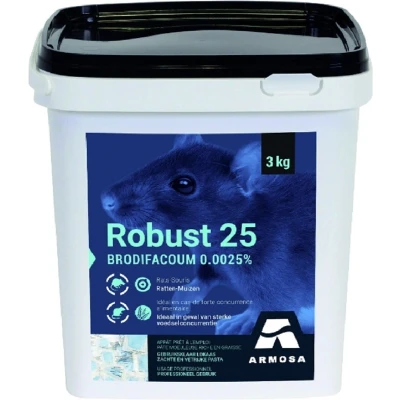 Afbeelding van Robust 3kg Rattengif pasta Professioneel voor bestrijding van ratten en muizen