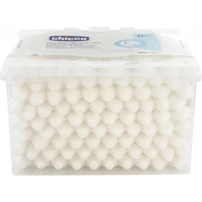 Afbeelding van Chicco Wattenstaafjes Junior 11,5 Cm Katoen Wit 90 Stuks
