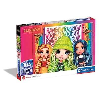 Afbeelding van Clementoni Supercolour Puzzel Rainbow High 104 Stukjes