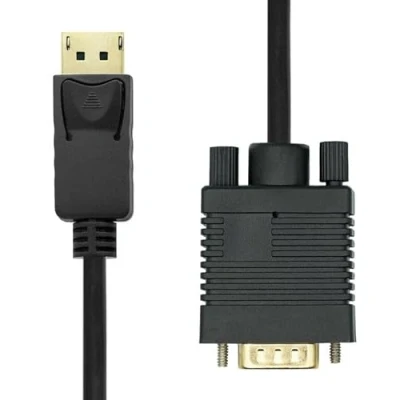 Afbeelding van ProXtend DisplayPort Cable 1.2 to VGA 3M (D Sub) Zwart
