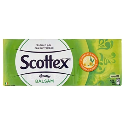 Afbeelding van Scottex Balsam zakdoeken, 10 verpakkingen