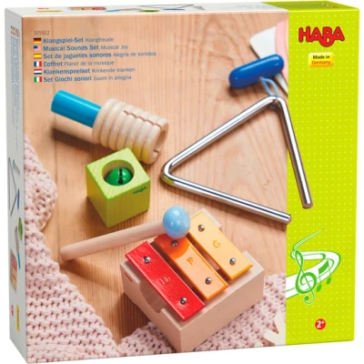 Afbeelding van HABA Klangspielset KLANGFREUDE, Klangspielzeug AB 2 JA Muziekdoos voor kinderen, Maat: One Size, Multi coloured