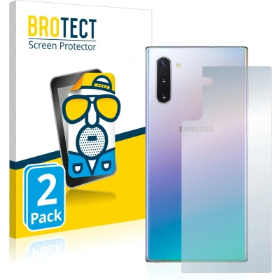 Afbeelding van BROTECT Screenprotector voor Samsung Galaxy Note 10 (Achterkant) Folie Beschermfolie matte (2 Stuks)