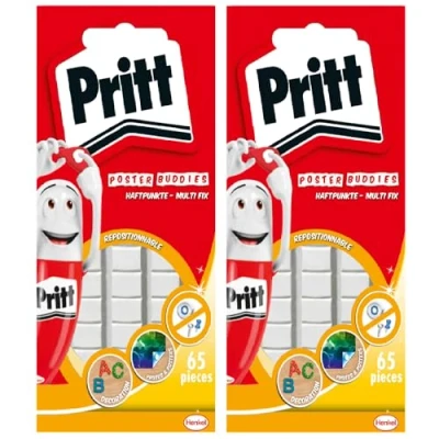 Afbeelding van Pritt Multi Fix 130 stuks universele kleefpads herpositioneerbaar en herbruikbaar, oplosmiddelvrij