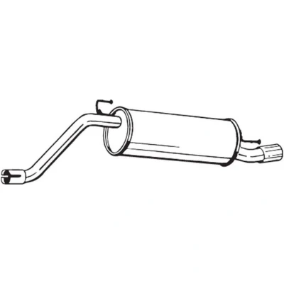 Afbeelding van BOSAL 148 201 Einddemper FIAT: Punto Evo Hatchback, Grande III Hatchback