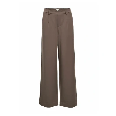 Afbeelding van Object WIDE NOOS Broek, Dames, Maat: 34, Morel