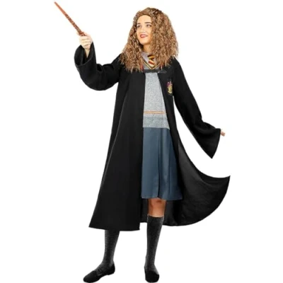 Afbeelding van FUNIDELIA Hermelien Kostuum voor vrouwen Harry Potter Maat: XL Grijs / Zilver