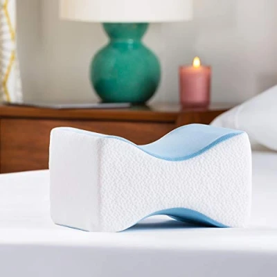 Afbeelding van Linenspa Ergonomisch kniekussen: beenkussen van traagschuim en gel voor zijslapers
