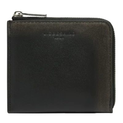 Afbeelding van LIEBESKIND BERLIN Leren Kaarthoes Lou Vintage Leather Nino Purse Black Zwart