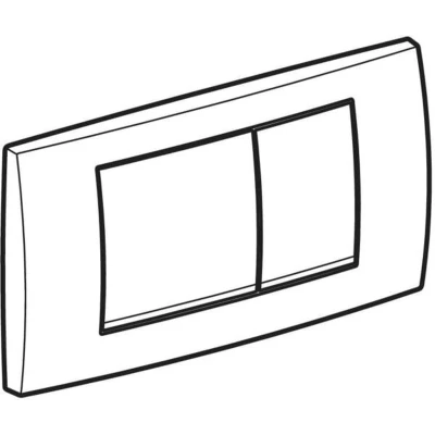 Afbeelding van Geberit Twinline30 bedieningsplaat, voor 2 toets spoeling,