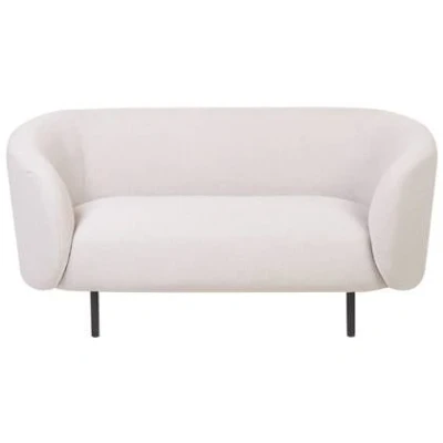 Afbeelding van Beliani LOEN Tweezitsbank Beige/Zwart Polyester