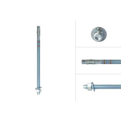 Afbeelding van Wovar Keilbout M12 x 250 mm voor doorsteekmontage Per Stuk