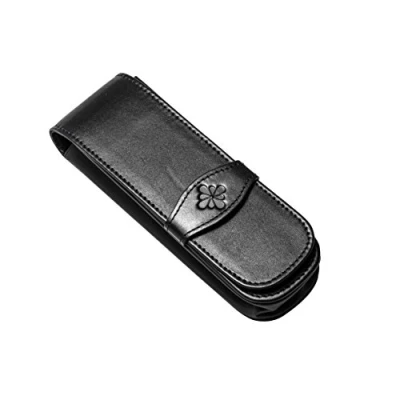 Image de Diplomat pochette pour 2 stylos 15,5 x 4,5 cm cuir noir