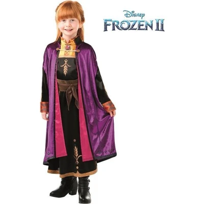 Afbeelding van Rubies Officieel luxe kostuum Anna Frozen 2, kinderen, I 300507L, maat L 7 tot 8 jaar