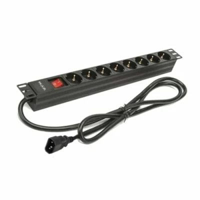 Afbeelding van Stopcontactenstrip 8 Tomas met Interruptor Phasak BNS 3535 (2 m)