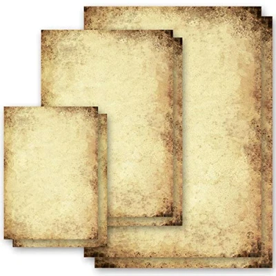 Afbeelding van Vintage papier briefpapier, 100 vellen, DIN A5, Paper Media