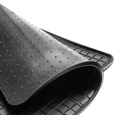 Afbeelding van Petex 65410 Vloermatset Rubber voor en achter 4 zwart