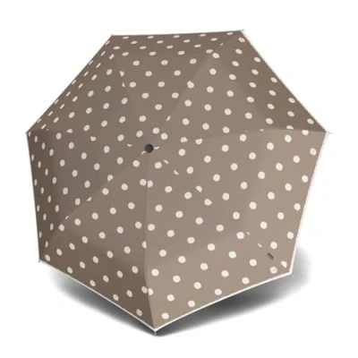 Afbeelding van T.020 manual opvouwbare paraplu dot art taupe